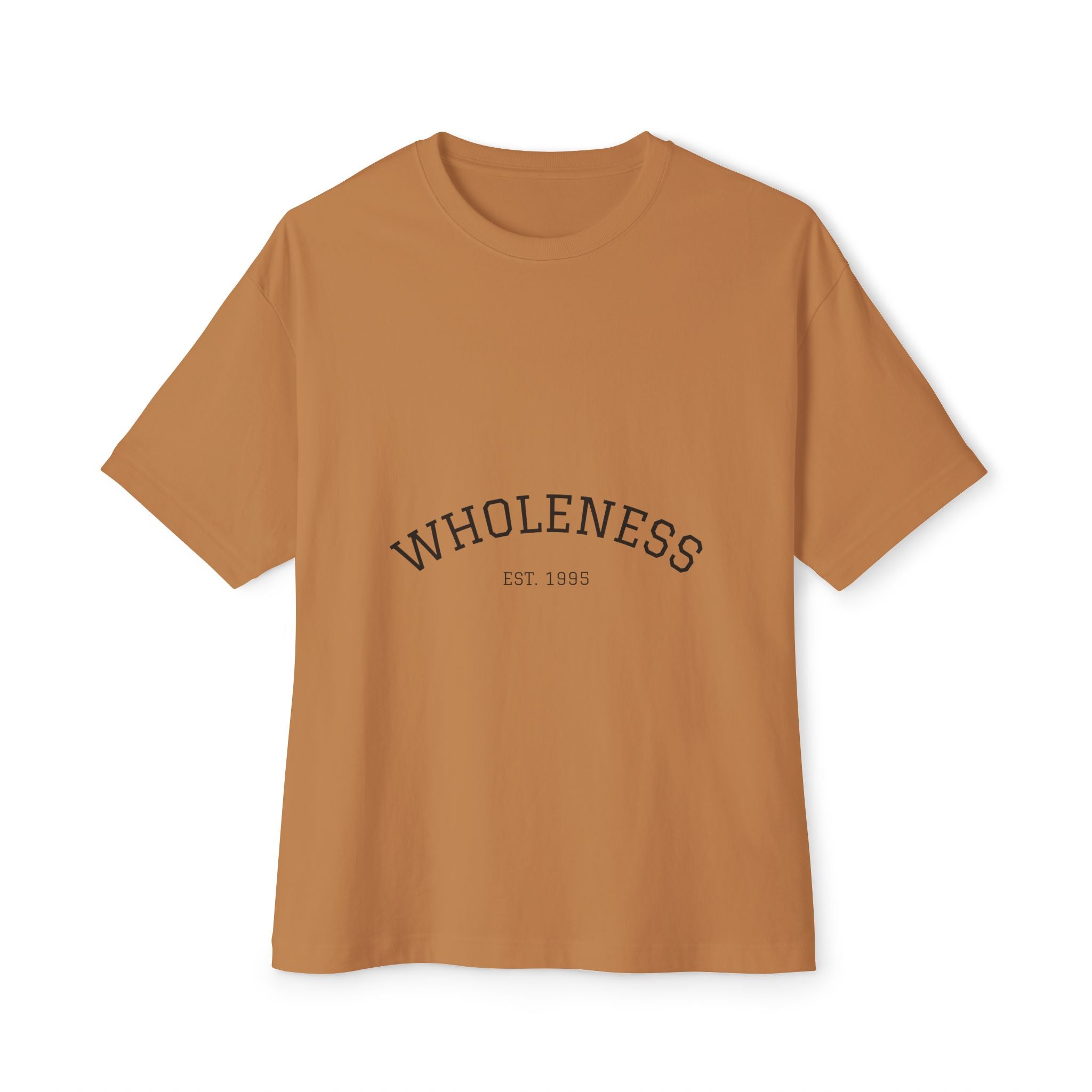 Wholeness Unisex Oversized Boxy Tee, Relaxed Fit Shirt, Casualwear, Self-Care Gift, Comfortable Summer Top, Everyday Wear