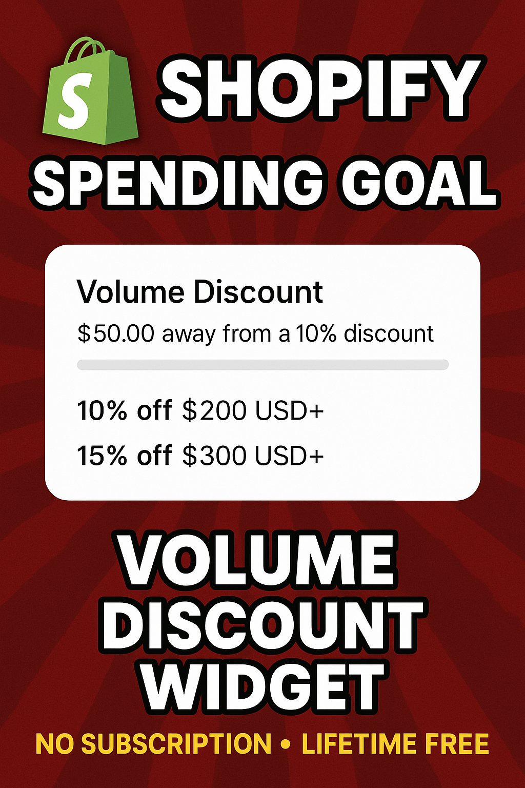 🎯 Floating Discount Widget for Shopify (No subscription | Lifetime Free)