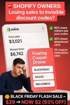 🎟️ Floating Coupon Drawer