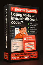 🎟️ Floating Coupon Drawer