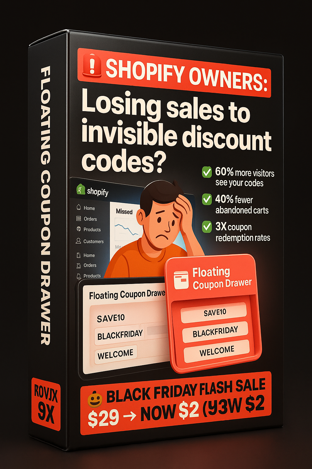 🎟️ Floating Coupon Drawer