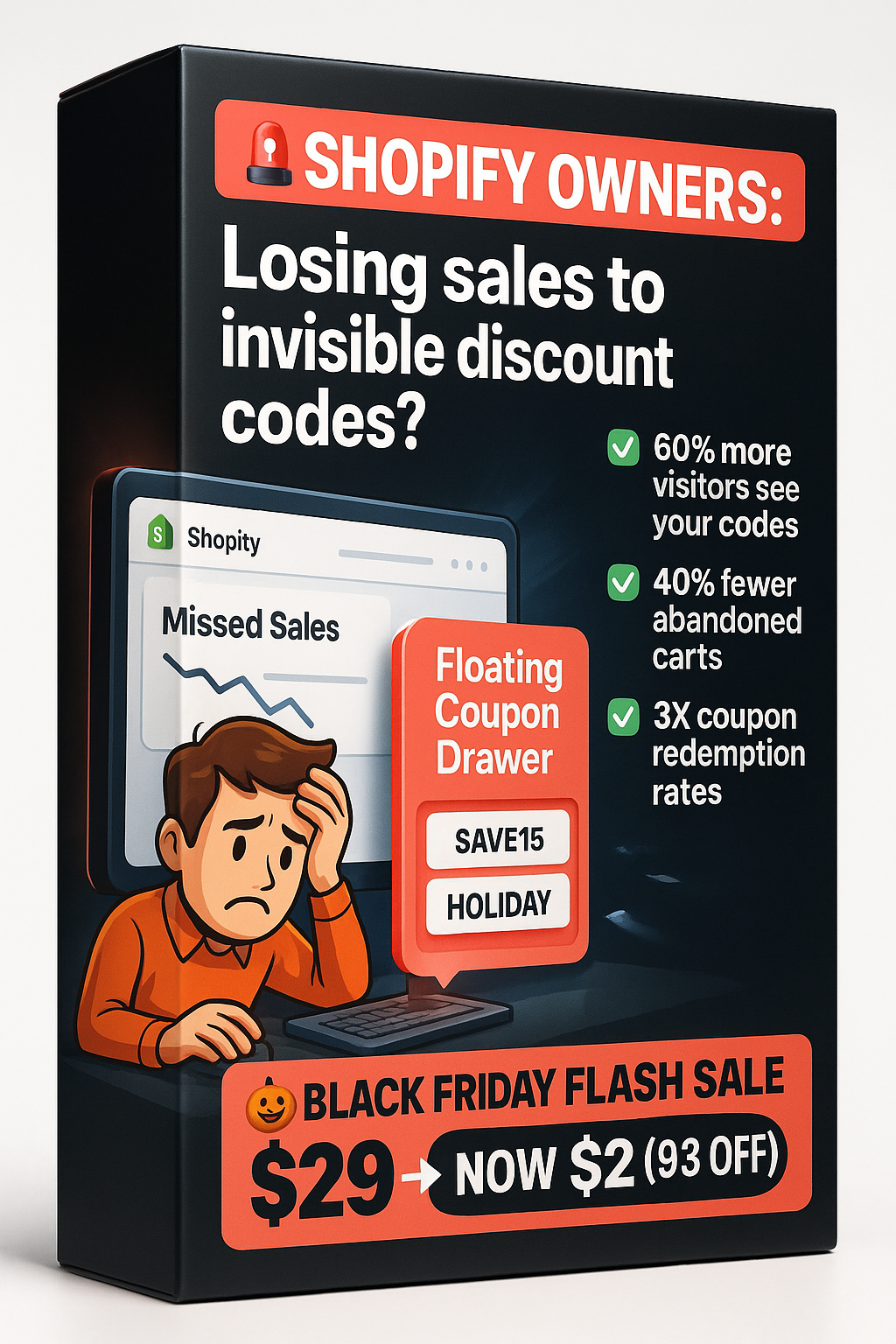 🎟️ Floating Coupon Drawer