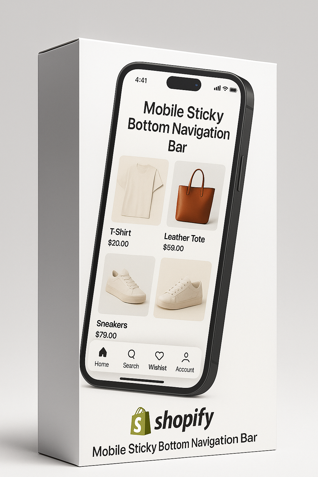Mobile Sticky Bottom Navigation Bar