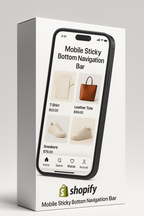 Mobile Sticky Bottom Navigation Bar