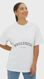 Wholeness Unisex Oversized Boxy Tee, Relaxed Fit Shirt, Casualwear, Self-Care Gift, Comfortable Summer Top, Everyday Wear